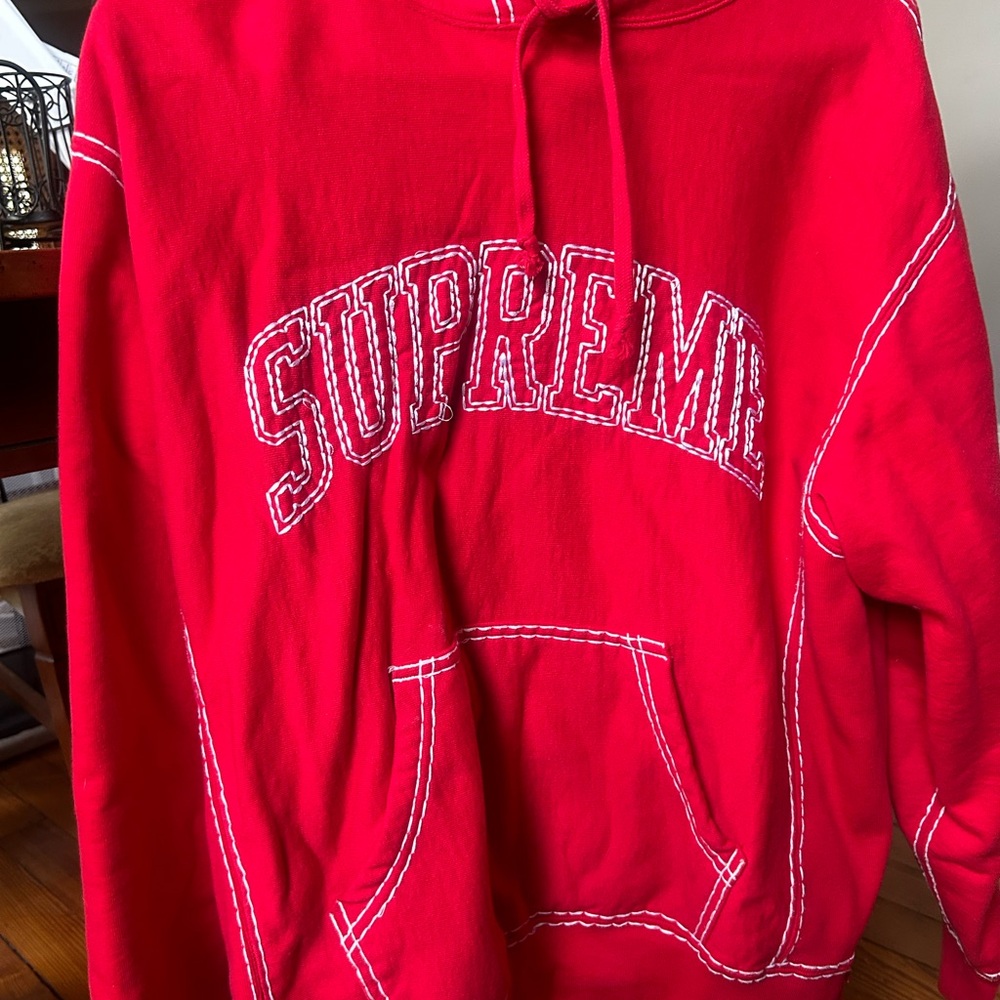 Supreme Bold Red Hoodie